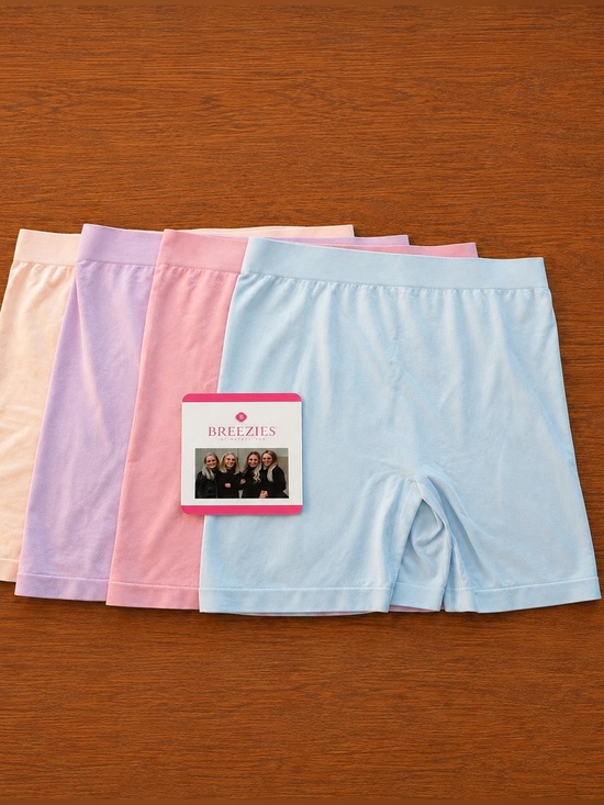 Breezies Other - Breezies Comfort Breeze Set of 4 Seamless Long Leg Panties size L NEW A723815